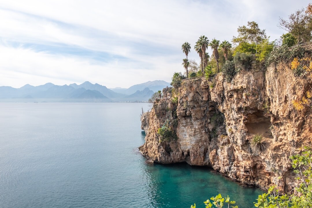Turquoise coastline and cliffs of Antalya, Turkey